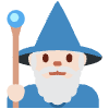 Man Mage Light Skin Tone Element from Twemoji Emoji Set