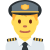 Man Pilot Emoji from Twemoji Set | Free Download as SVG Vector and Transparent PNG | Streamline emojis