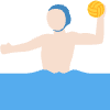 Man Playing Water Polo Light Skin Tone Element from Twemoji Emoji Set