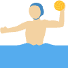 Man Playing Water Polo Medium Light Skin Tone Element from Twemoji Emoji Set