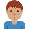 Man Pouting Medium Skin Tone Element from Twemoji Emoji Set