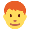 Man Red Hair Element from Twemoji Emoji Set