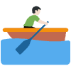 Man Rowing Boat Light Skin Tone Element from Twemoji Emoji Set
