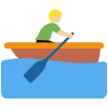 Man Rowing Boat Medium Light Skin Tone Element from Twemoji Emoji Set