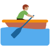 Man Rowing Boat Medium Skin Tone Element from Twemoji Emoji Set