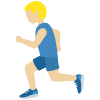 Man Running Medium Light Skin Tone Element from Twemoji Emoji Set