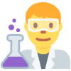 Man Scientist Emoji from Twemoji Set | Free Download as SVG Vector and Transparent PNG | Streamline emojis