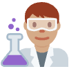 Man Scientist Medium Skin Tone Element from Twemoji Emoji Set