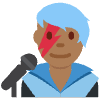 Man Singer Medium Dark Skin Tone Element from Twemoji Emoji Set
