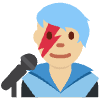 Man Singer Medium Light Skin Tone Element from Twemoji Emoji Set
