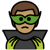 Man Supervillain Medium Skin Tone Element from OpenMoji Emoji Set
