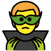 Man Supervillain Element from OpenMoji Emoji Set