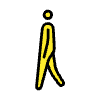 Man Walking Element from OpenMoji Emoji Set