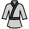 Martial Arts Uniform Element from OpenMoji Emoji Set