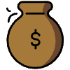 Money Bag Element from OpenMoji Emoji Set