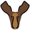 Moose Element from OpenMoji Emoji Set
