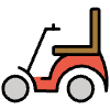 Motorized Wheelchair Element from OpenMoji Emoji Set