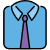 Necktie Element from OpenMoji Emoji Set