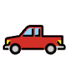 Pickup Truck Element from OpenMoji Emoji Set