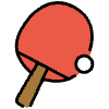 Ping Pong Element from OpenMoji Emoji Set