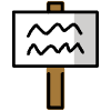 Placard Element from OpenMoji Emoji Set