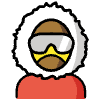 Polar Explorer Element from OpenMoji Emoji Set