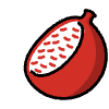 Pomegranate Element from OpenMoji Emoji Set