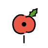 Poppy Element from OpenMoji Emoji Set