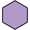 Purple Hexagon Element from OpenMoji Emoji Set