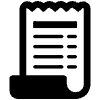 Receipt High Contrast Element from Fluent Emoji High Contrast Set