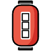 Red Paper Lantern Element from OpenMoji Emoji Set