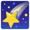Shooting Star Element from Noto Emojis Set