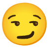 Smirking Face Element from Noto Emojis Set