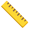Straight Ruler Element from Noto Emojis Set