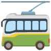 Trolleybus Element from Noto Emojis Set
