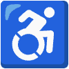 Wheelchair Symbol Element from Noto Emojis Set