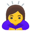 Woman Bowing Element from Noto Emojis Set