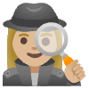 Woman Detective Medium Light Skin Tone Element from Noto Emojis Set
