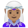 Woman Elf Medium Skin Tone Element from Noto Emojis Set