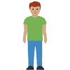 Man Standing Medium Skin Tone Element from Twemoji Emoji Set