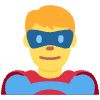 Man Superhero Emoji from Twemoji Set | Free Download as SVG Vector and Transparent PNG | Streamline emojis