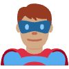 Man Superhero Medium Skin Tone Element from Twemoji Emoji Set