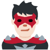 Man Supervillain Light Skin Tone Element from Twemoji Emoji Set