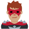 Man Supervillain Medium Skin Tone Element from Twemoji Emoji Set