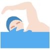 Man Swimming Light Skin Tone Element from Twemoji Emoji Set