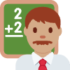 Man Teacher Medium Skin Tone Element from Twemoji Emoji Set