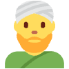 Man Wearing Turban Element from Twemoji Emoji Set