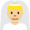 Man With Veil Medium Light Skin Tone Emoji from Twemoji Set | Free Download as SVG Vector and Transparent PNG | Streamline emojis