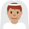 Man With Veil Medium Skin Tone Emoji from Twemoji Set | Free Download as SVG Vector and Transparent PNG | Streamline emojis