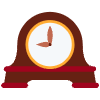 Mantelpiece Clock Emoji from Twemoji Set | Free Download as SVG Vector and Transparent PNG | Streamline emojis